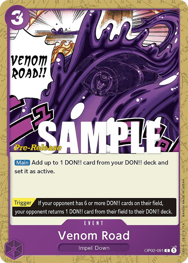 Venom Road card artwork