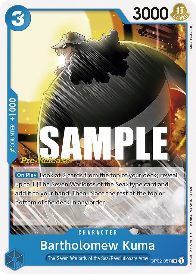 Bartholomew Kuma card artwork