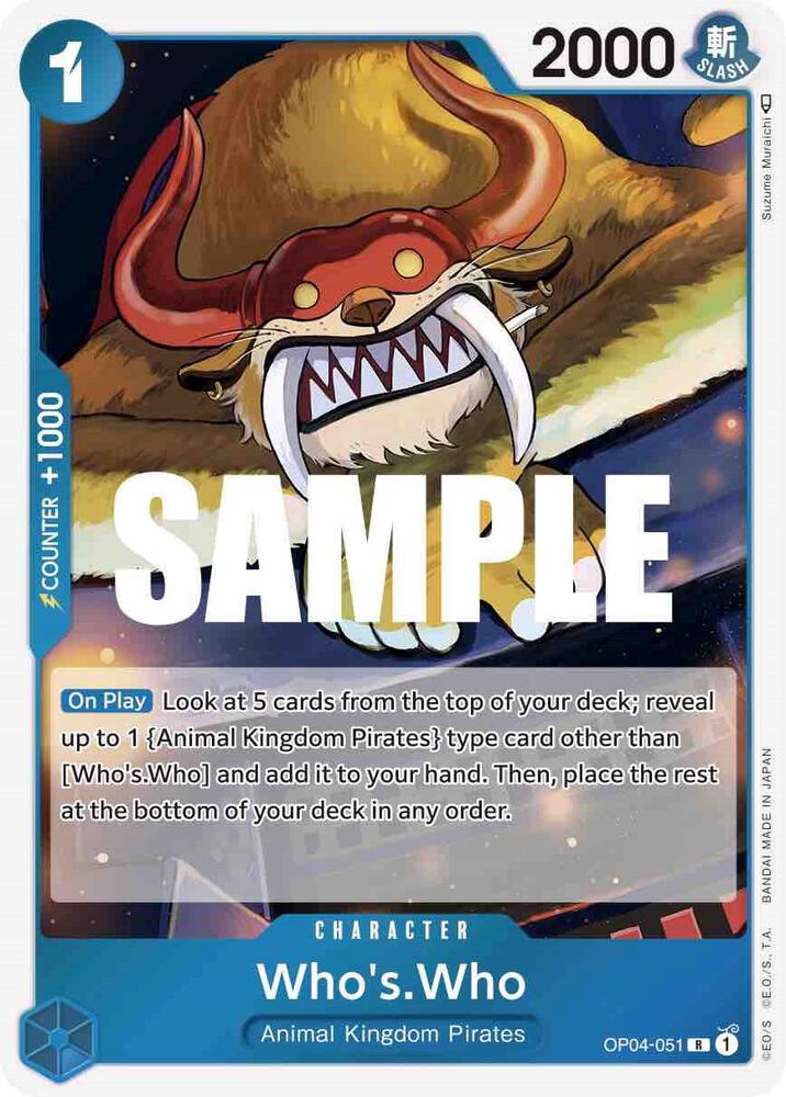 Who's.Who card artwork