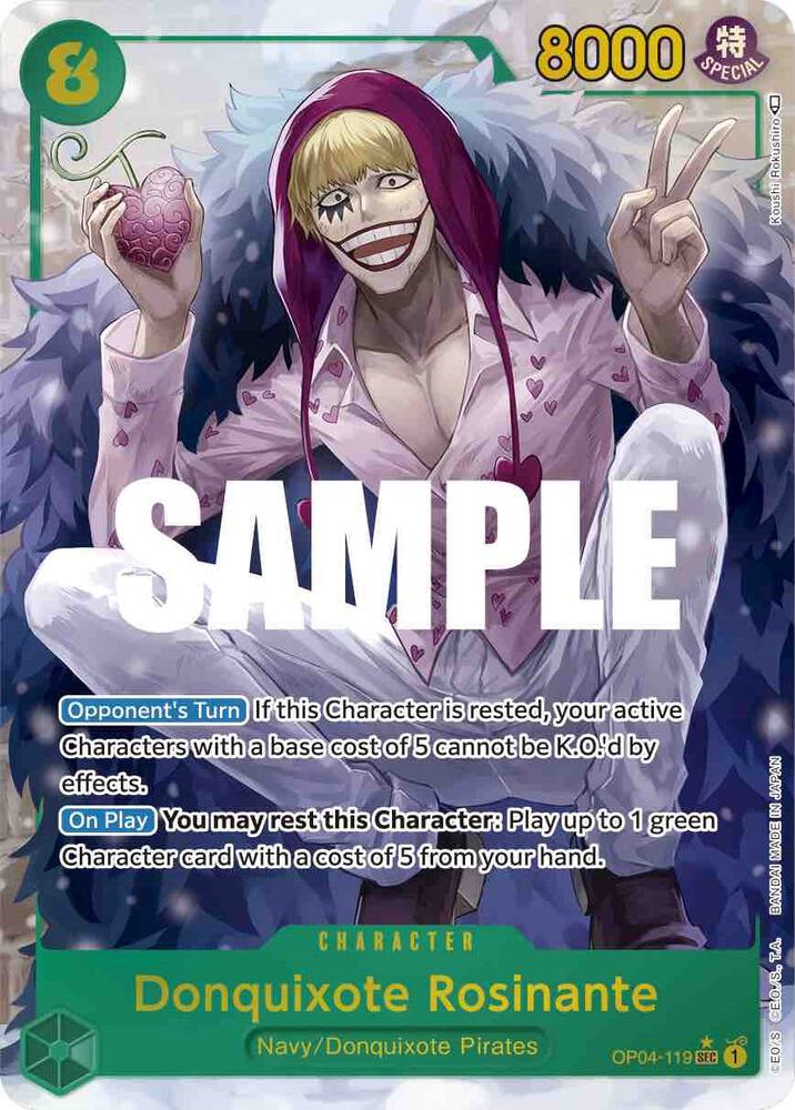 Donquixote Rosinante (Alternate Art) card artwork