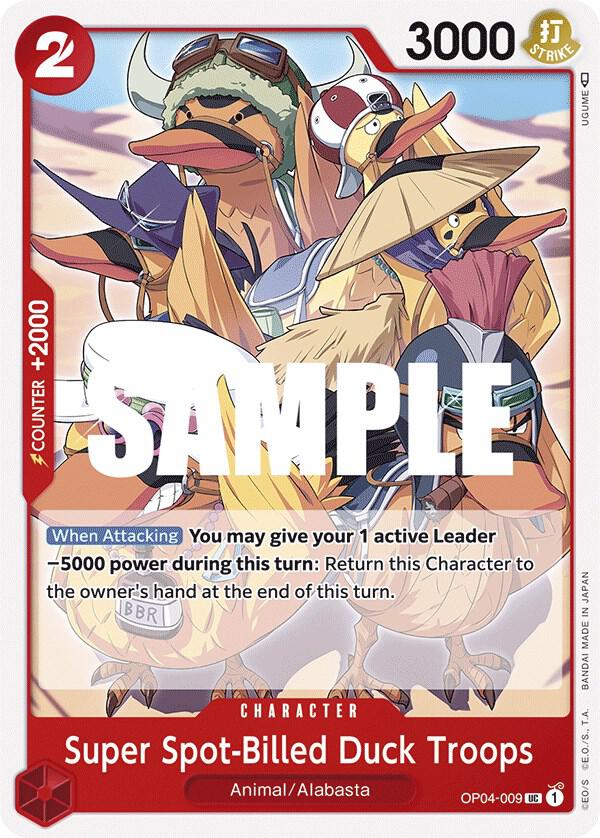Super Spot-Billed Duck Troops card artwork
