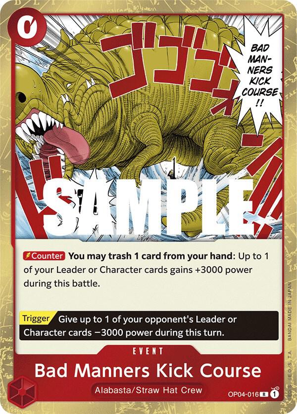 Bad Manners Kick Course card artwork