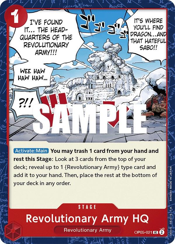 Revolutionary Army HQ card artwork