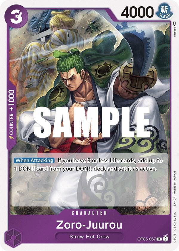 Zoro-Juurou card artwork