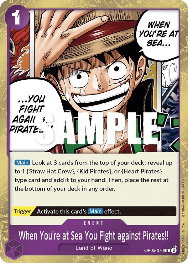 When You're at Sea You Fight against Pirates!! card artwork
