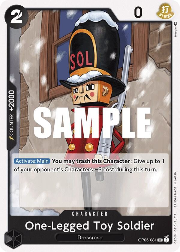 One-Legged Toy Soldier card artwork