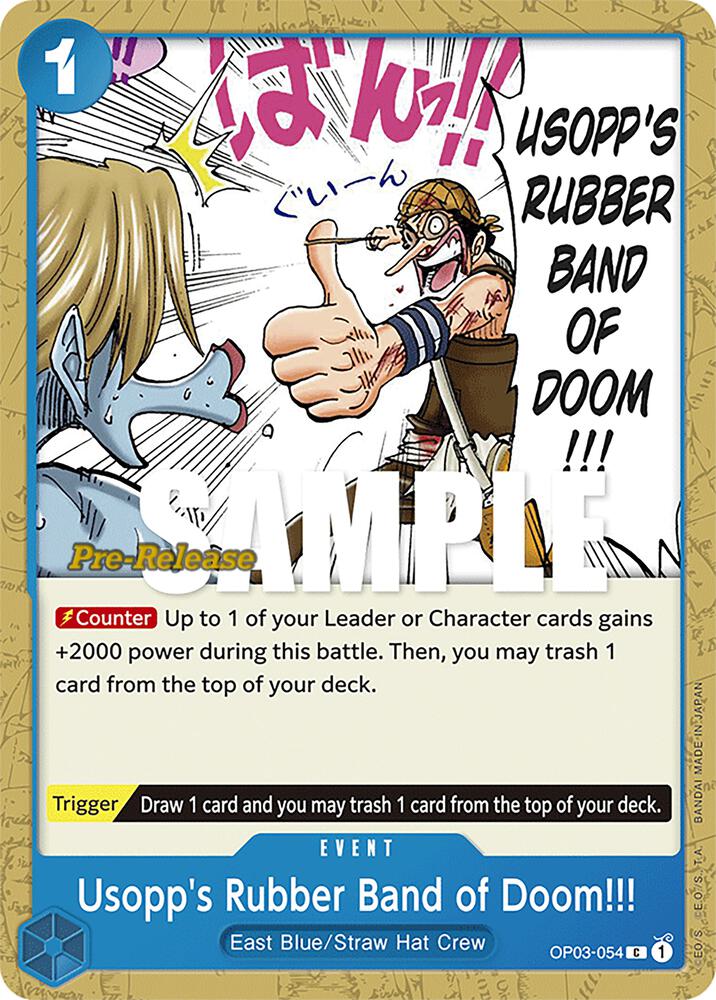 Usopp's Rubber Band of Doom!!! card artwork