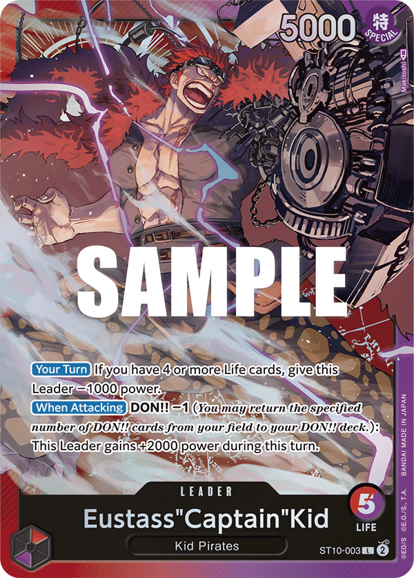 Eustass"Captain"Kid (003) card artwork