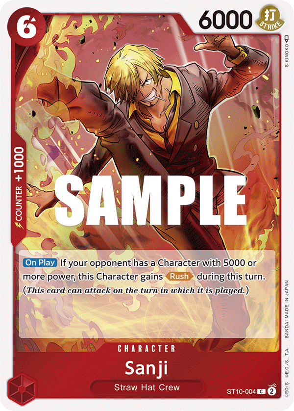 Sanji card artwork