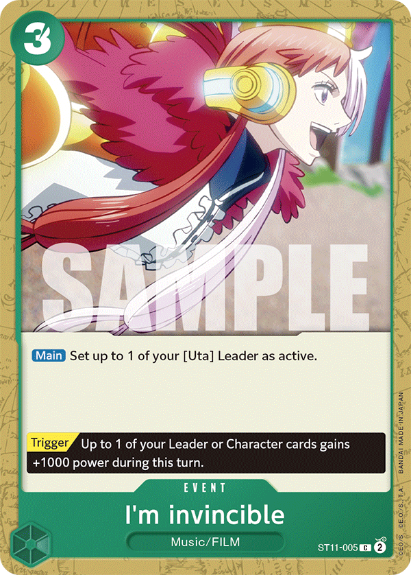 I'm invincible card artwork