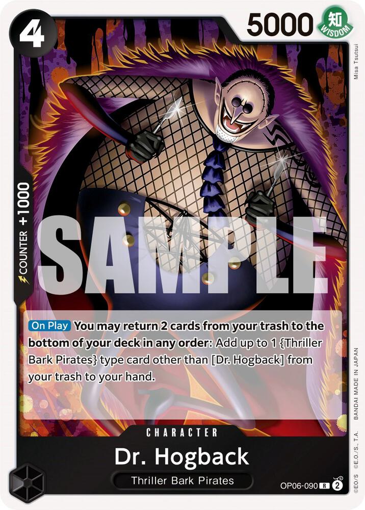 Dr. Hogback card artwork