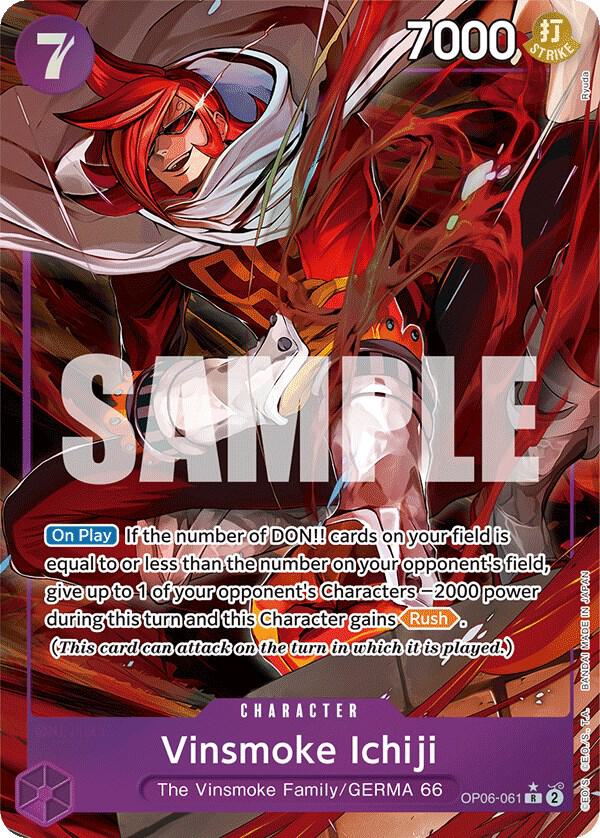Vinsmoke Ichiji (061) (Alternate Art) card artwork
