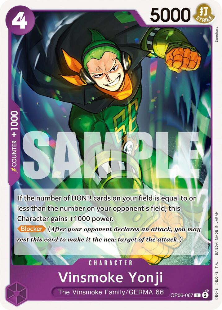 Vinsmoke Yonji (067) card artwork