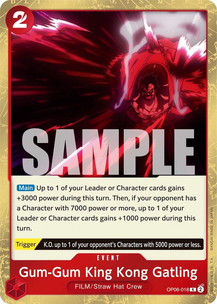 Gum-Gum King Kong Gatling card artwork