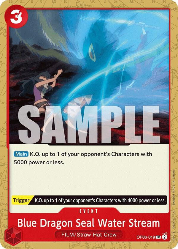 Blue Dragon Seal Water Stream card artwork