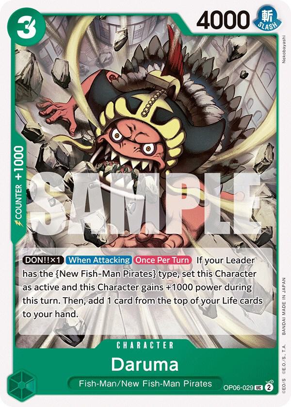 Daruma card artwork