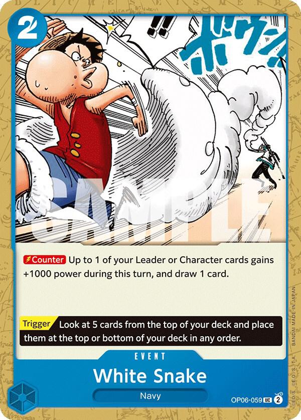 White Snake card artwork