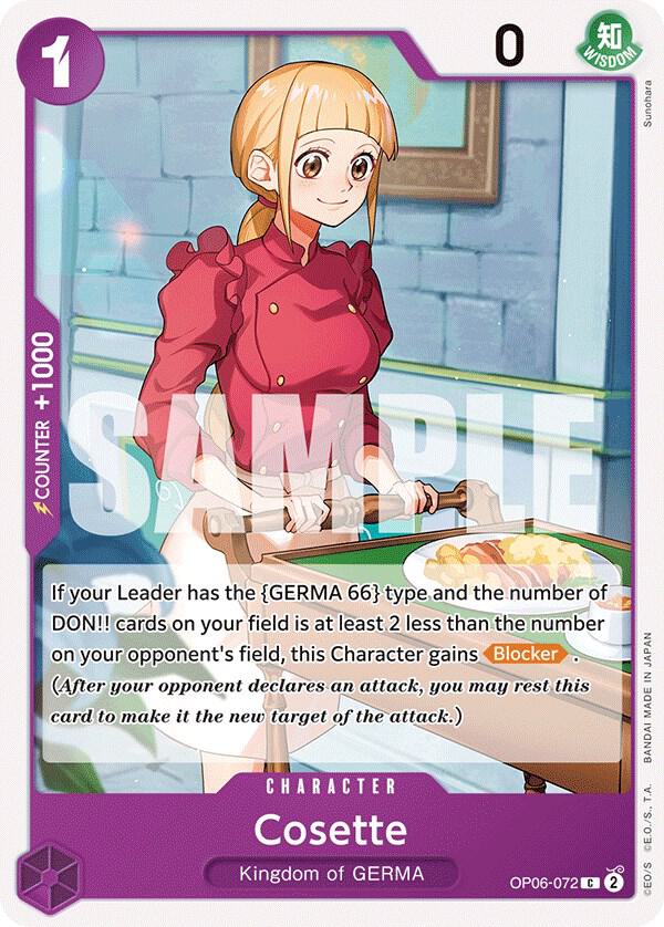 Cosette card artwork