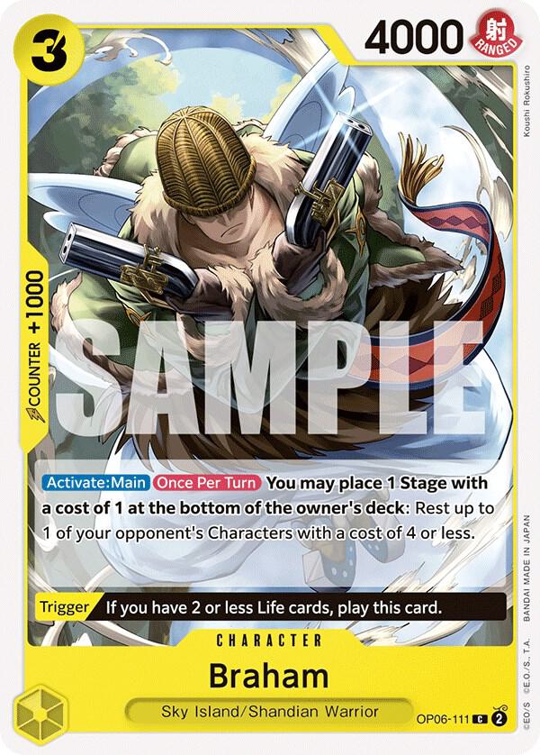 Braham card artwork