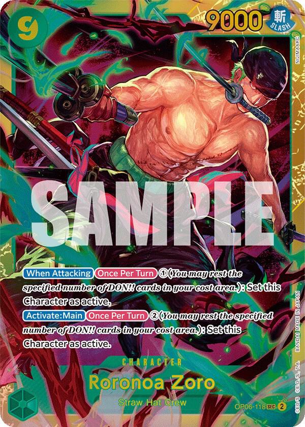 Roronoa Zoro card artwork