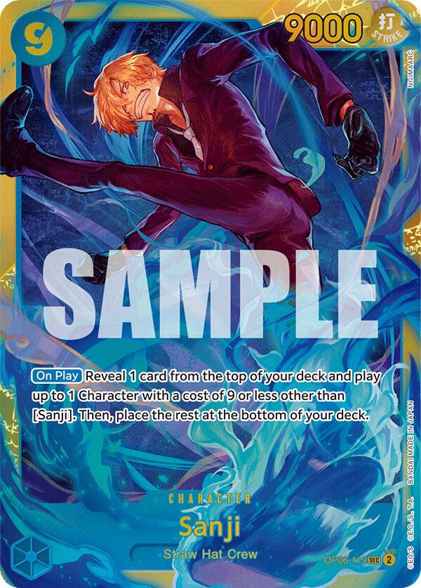 Sanji card artwork