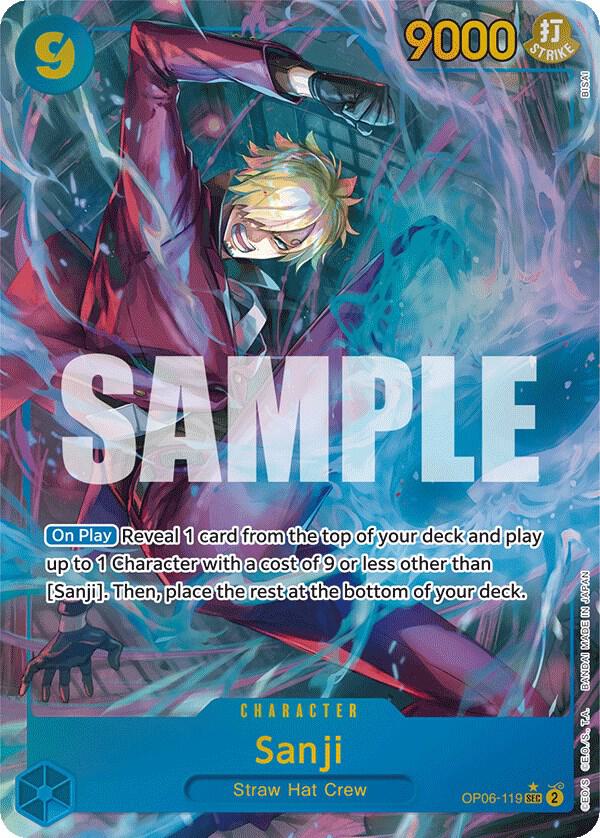 Sanji (Alternate Art) card artwork