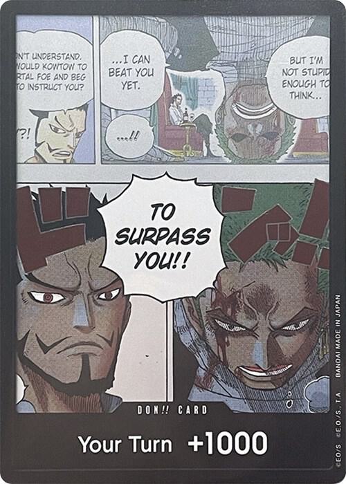 DON!! Card (Mihawk & Zoro) (Double Pack Set Vol. 3) card artwork