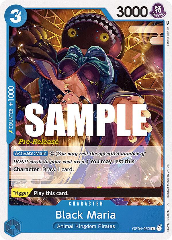 Black Maria card artwork