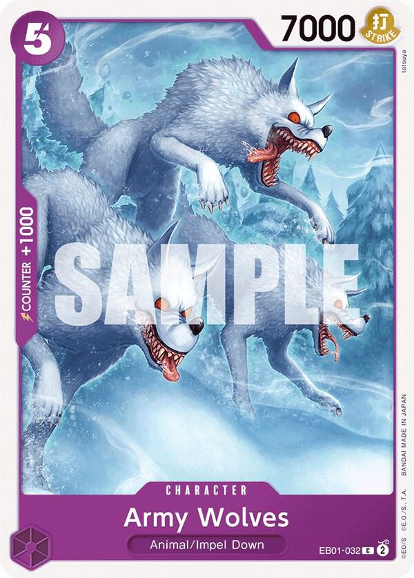 Army Wolves card artwork
