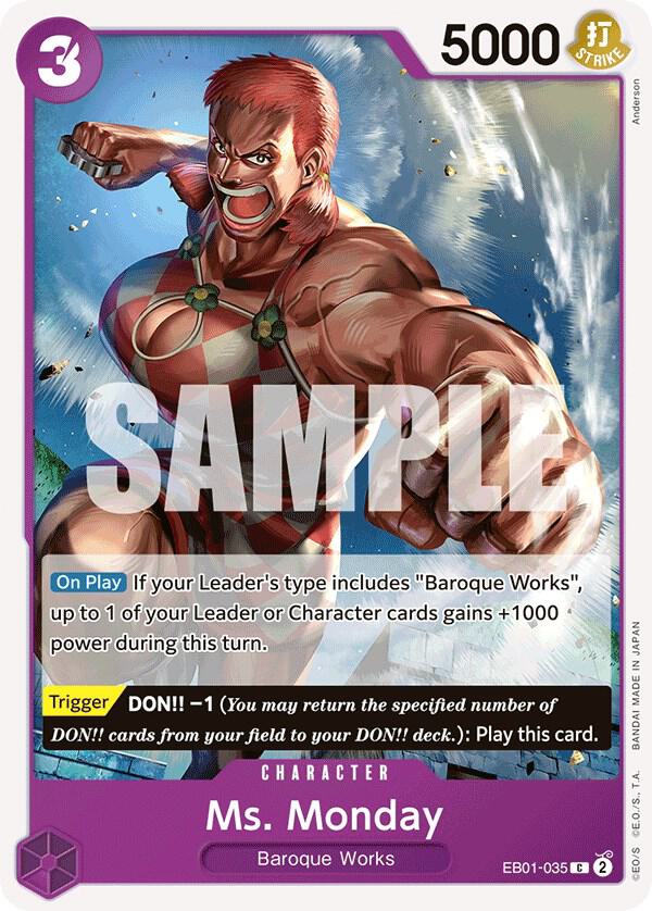 Ms. Monday card artwork