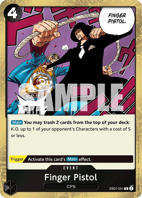 Finger Pistol card artwork