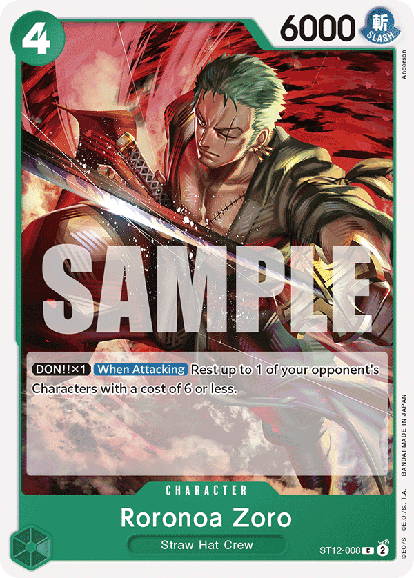 Roronoa Zoro card artwork