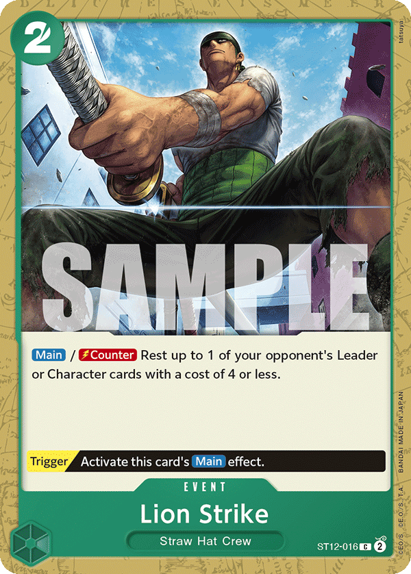 Lion Strike card artwork