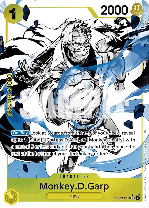 Monkey.D.Garp (Parallel) card artwork