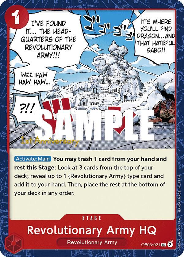 Revolutionary Army HQ card artwork