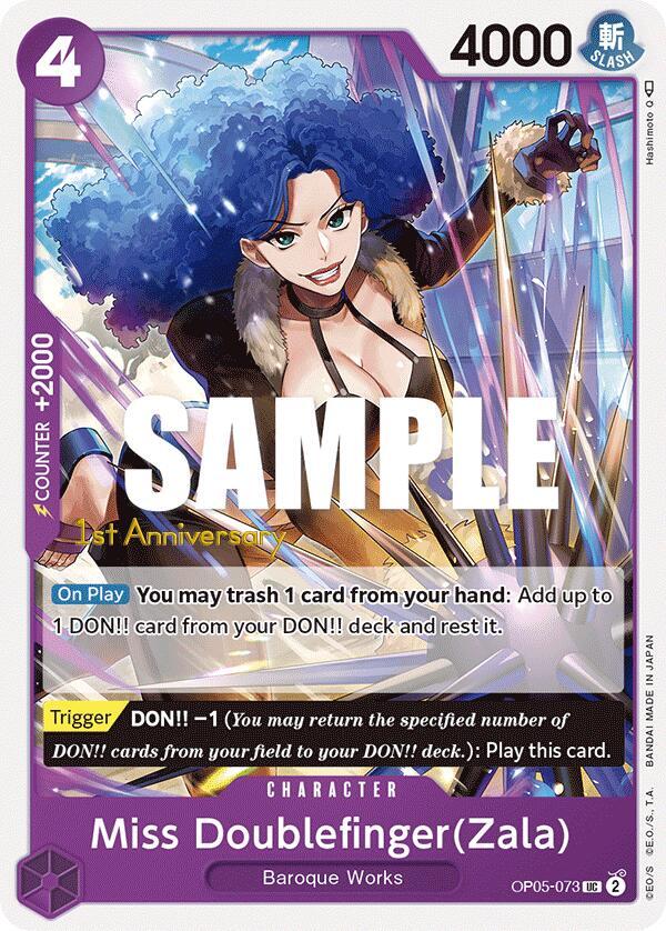 Miss Doublefinger(Zala) card artwork