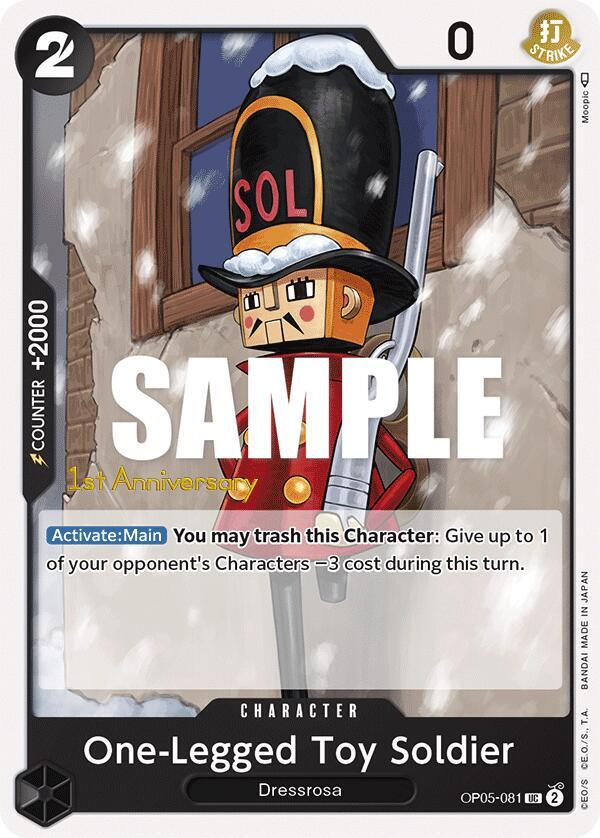 One-Legged Toy Soldier card artwork