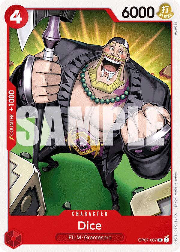 Dice card artwork