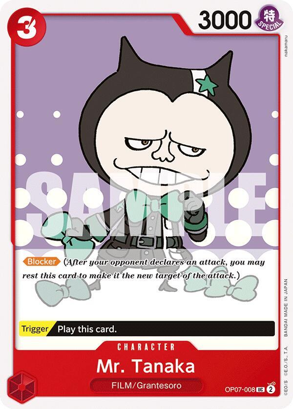 Mr. Tanaka card artwork