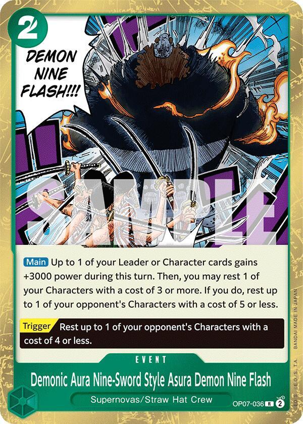 Demonic Aura Nine-Sword Style Asura Demon Nine Flash card artwork