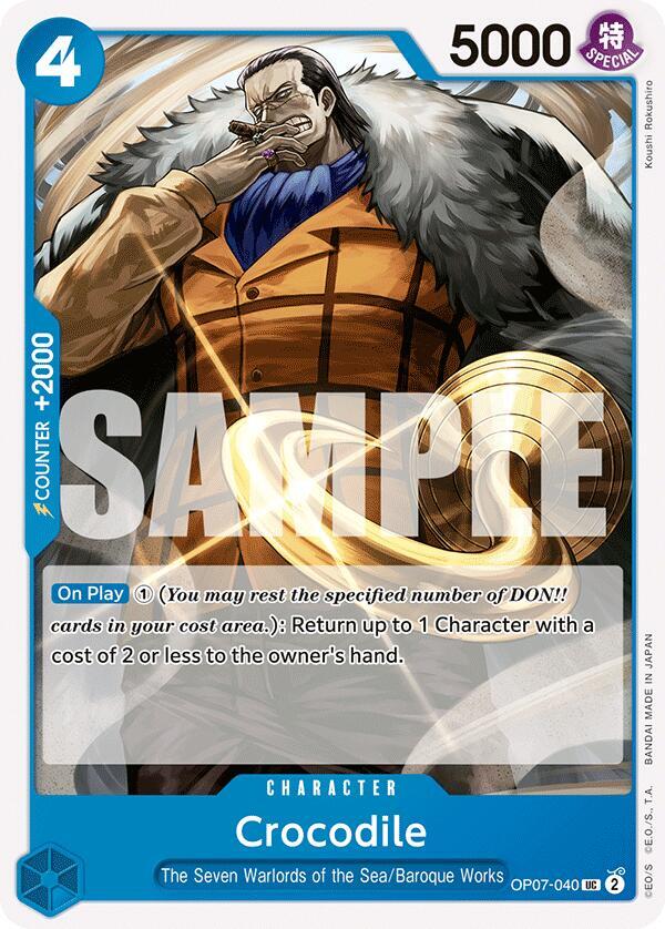 Crocodile card artwork