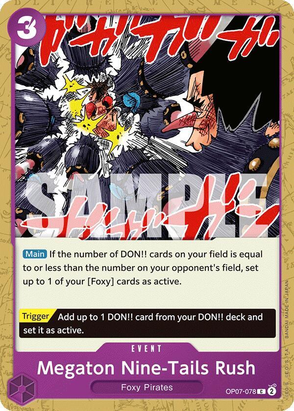 Megaton Nine-Tails Rush card artwork
