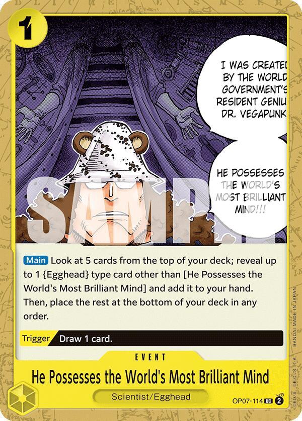 He Possesses the World's Most Brilliant Mind card artwork