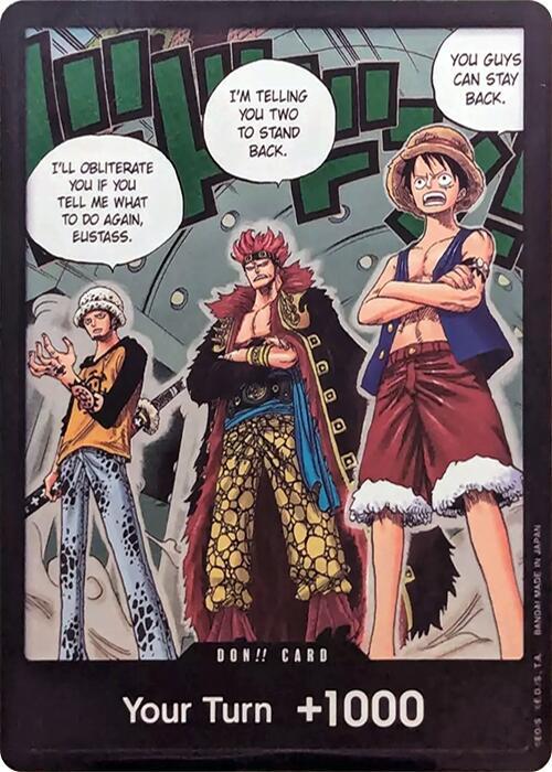 DON!! Card (Trafalgar Law, Eustass Kid and Monkey.D.Luffy) (Double Pack Set Vol. 4) card artwork