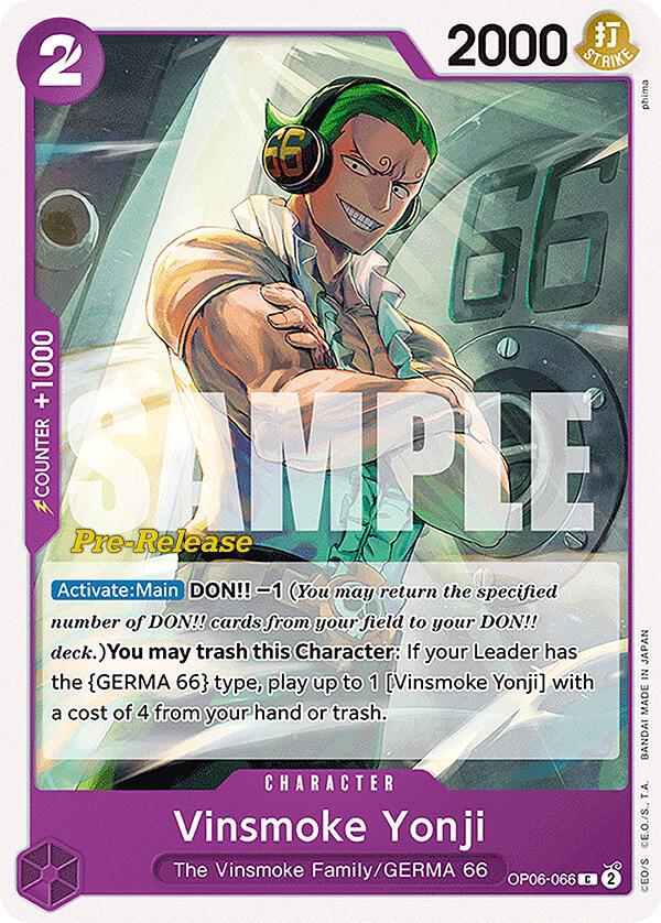 Vinsmoke Yonji (066) card artwork