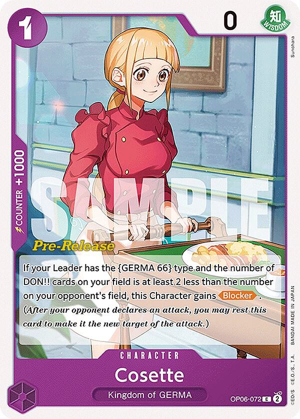 Cosette card artwork