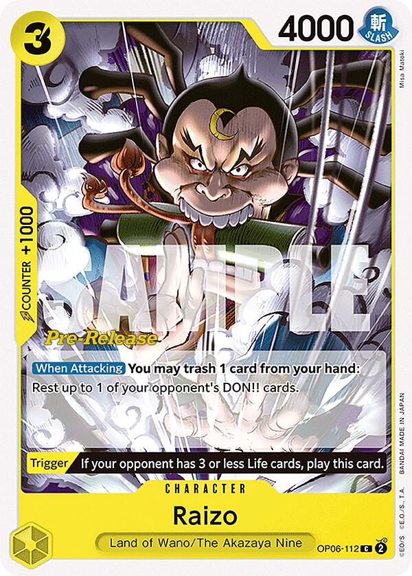 Raizo card artwork