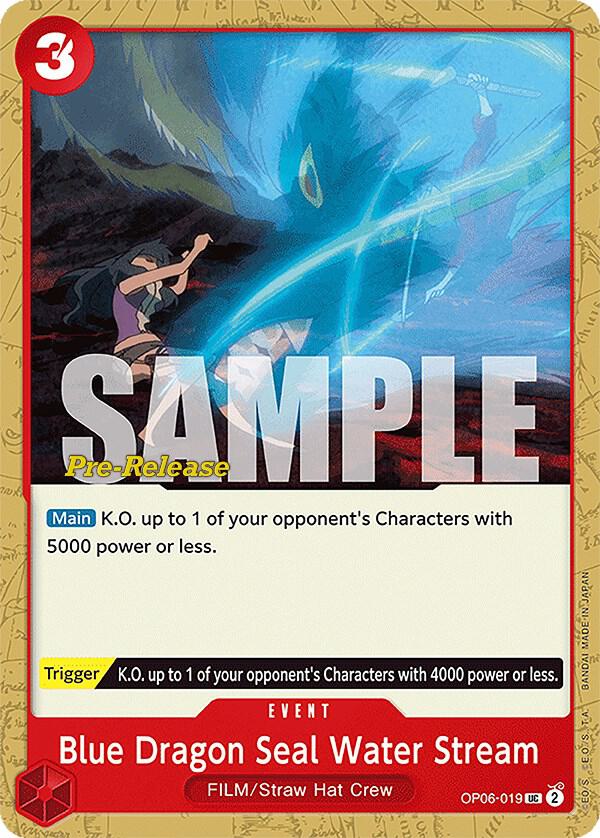 Blue Dragon Seal Water Stream card artwork