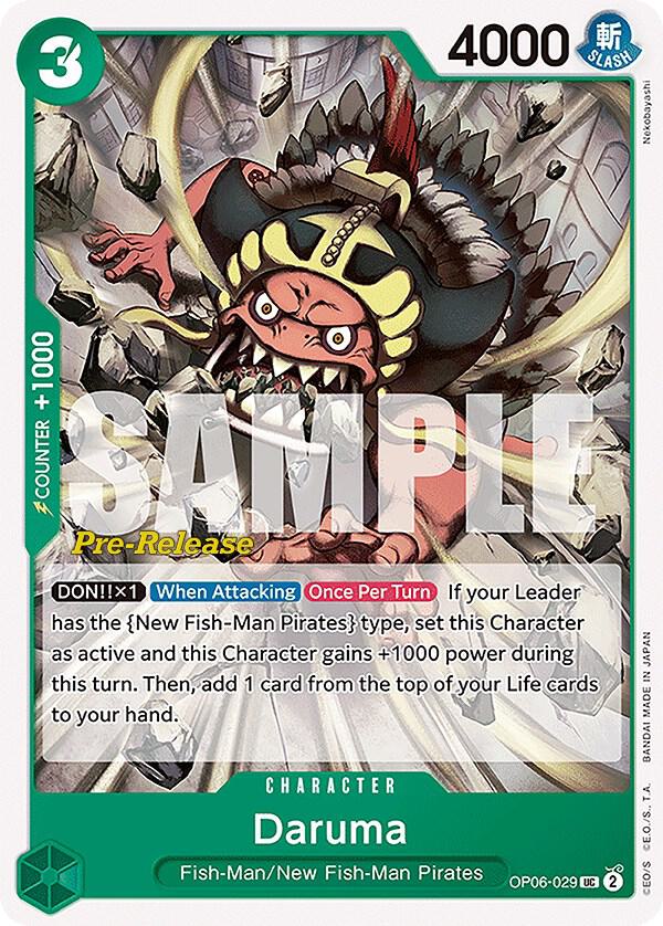 Daruma card artwork