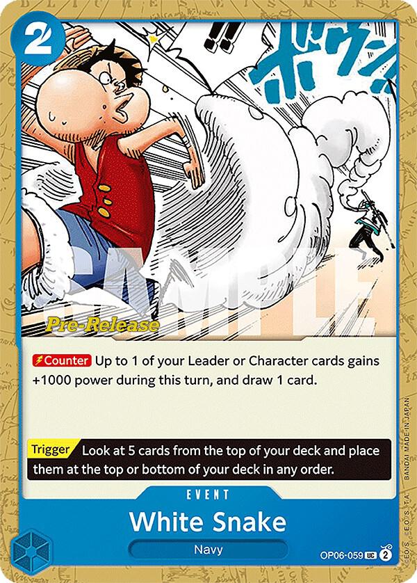White Snake card artwork